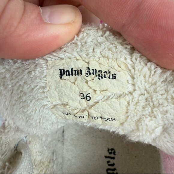 Palm Angels Snow Low Top Pink Suede Chunky Sneakers Women's Size 3 US/2 UK/36 EU - Picture 2 of 14